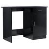 vidaXL Scrivania Nero Lucido 100x50x76 cm in Legno Multistrato