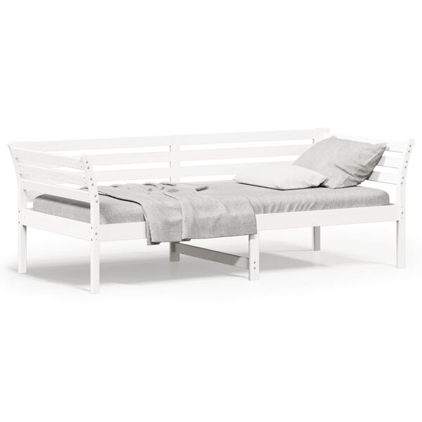 vidaXL Dormeuse senza Materasso Bianca 90x200 cm Legno Massello Pino