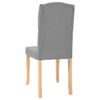 vidaXL Sedie da Pranzo 4 pz Grigio Chiaro in Tessuto