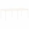 vidaXL Set da Pranzo per Giardino 17pz Bianco Legno Massello di Pino
