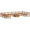 vidaXL Set di divani da esterno 11 pcs Naturale