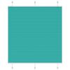 vidaXL Tenda Plissettata Verde petrolio 120x150 cm Larghezza Tessuto