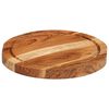 vidaXL Tagliere &Oslash;25x2,5 cm in Legno Massello di Acacia