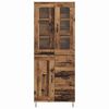 vidaXL Credenza Legno vecchio 69,5 x 34 x 90 cm Legno multistrato