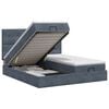 vidaXL Letto ottomano con materasso 2 pz Grigio Scuro Velluto