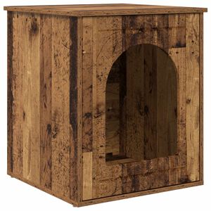 vidaXL Casa per Gatti Legno vecchio 53 x 52 x 62 cm Legno multistrato