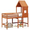 vidaXL Struttura per letto soppalco Marrone Cera 90 x 190 cm
