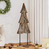 vidaXL Albero di Natale Marrone 121 cm Legno massello di teak