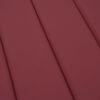 vidaXL Cuscino per Lettino Rosso Vino 200x50x3 cm in Tessuto Oxford