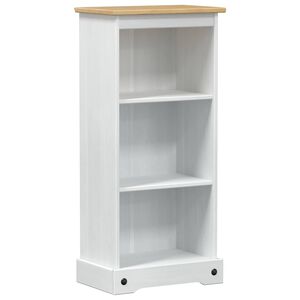 vidaXL Libreria Bianco 46 x 29 x 100 cm Pino massello