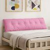 vidaXL Cuscino per Schiena Rosa 180 x 19 x 50 cm Tessuto