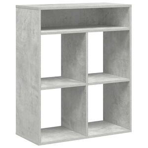 vidaXL Libreria Grigio Cemento 66x31x80 cm in Legno Multistrato
