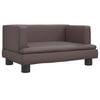 vidaXL Divano per Bambini Marrone 60x40x30 cm in Similpelle