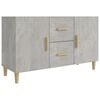 vidaXL Credenza Grigio Cemento 100x36x60 cm in Legno Multistrato