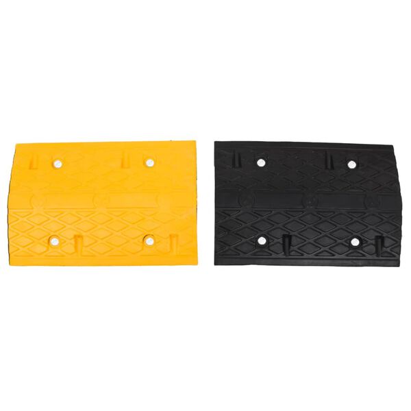 vidaXL Dossi 4 pz Giallo e Nero 97x32,5x4 cm in Gomma