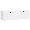 vidaXL Mobile Porta TV da Muro 98 x 31 x 30 cm Bianco