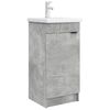 vidaXL Mobile da bagno con lavabo Grigio Cemento 42 x 40 x 84,5 cm