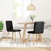 vidaXL Sedie da Pranzo 2 pz Nere in Tessuto