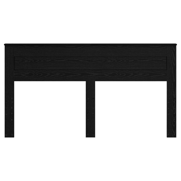 vidaXL Testiera Rovere Nero 200 cm Legno multistrato