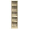 vidaXL Libreria Rovere Sonoma 40x24x176 cm in Legno Multistrato