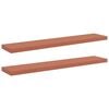 vidaXL Scaffale da parete A parete 2 pz Rosso 120 x 23,5 x 3,8 cm