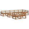 vidaXL Set di divani da esterno 9 pcs Naturale
