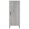 vidaXL Credenza Grigio Sonoma 34,5x34x180 cm in Legno Multistrato