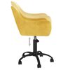 vidaXL Sedie da Pranzo Girevoli 6 pz Giallo Senape in Velluto