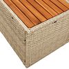 vidaXL Divano da giardino Beige 184 x 62 x 85cm polyrattan