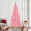 vidaXL Albero di Natale con 300 LED con supporto Rosa 240 cm PVC