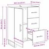 vidaXL Credenza con cassetto Legno vecchio 69,5 x 34 x 90 cm