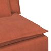 vidaXL Modulo Centrale Divano Modulare con Cuscini Rosso Arancio 100cm