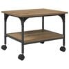 vidaXL Supporto per Stampante Rovere artigianale 50 x 40 x 38 cm