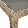 vidaXL Set da Pranzo da Giardino 3 pz con Cuscini Beige in Polyrattan