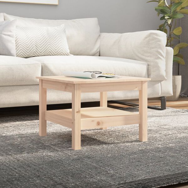 vidaXL Tavolino da Salotto 55x55x40 cm Legno Massello di Pino