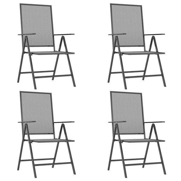 vidaXL Set da Pranzo da Giardino 5 pz in Acciaio Antracite