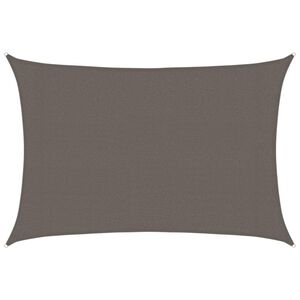 vidaXL Vela Parasole 160 g/m&sup2; Antracite 3x4,5 m in HDPE