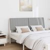 vidaXL Testiera imbottita Grigio chiaro 150 cm Pino massello