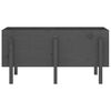 vidaXL Fioriera Rialzata da Giardino Grigia 121x50x57 cm Massello Pino