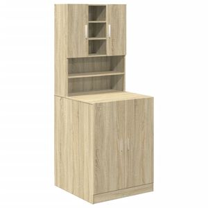 vidaXL Mobili Lavatrice 2pz Rovere Sonoma in Legno Multistrato