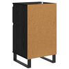 vidaXL Credenza Rovere nero 35 x 40 x 70 cm Legno multistrato