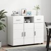 vidaXL Credenza con porta Bianco 88,5 x 30,5 x 73 cm Legno multistrato