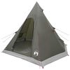 vidaXL 3 persona Verde militare Poliestere 185T con rivestimento PU