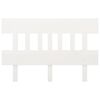vidaXL Testiera per Letto Bianca 143,5x3x81 cm Legno Massello di Pino