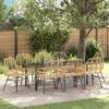 vidaXL Set da Pranzo per Giardino 9 pcs Marrone polyrattan