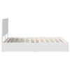 vidaXL Letto con Contenitore Bianco 140 x 190 cm Legno multistrato