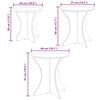 vidaXL Tavolino da salotto 3 pcs Bianco