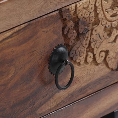 vidaXL Tavolino da Salotto in Legno Massello di Sheesham 90x50x35 cm