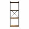 vidaXL Libreria Rovere artigianale 40 x 30 x 119 cm Legno multistrato