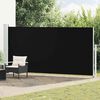 vidaXL Tenda Laterale Retrattile per Patio 180x500 cm Nera